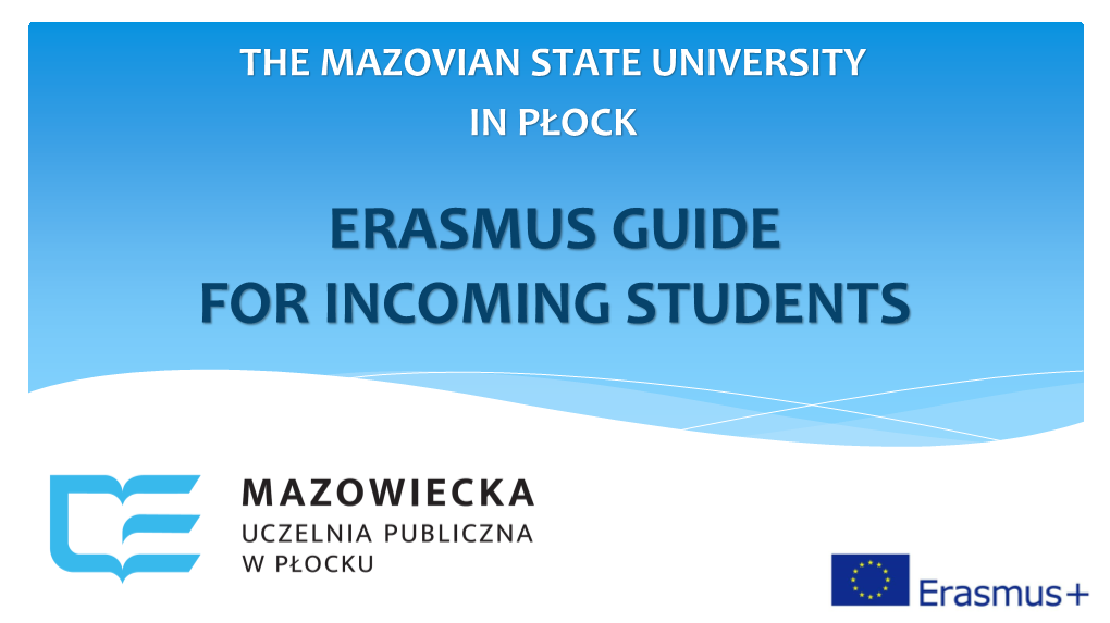 Erasmus Guide for Incoming Students About Płock