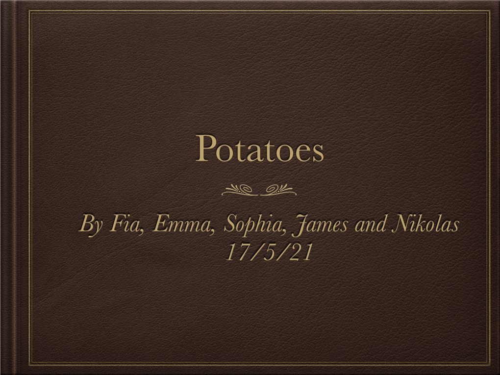 Potato Project