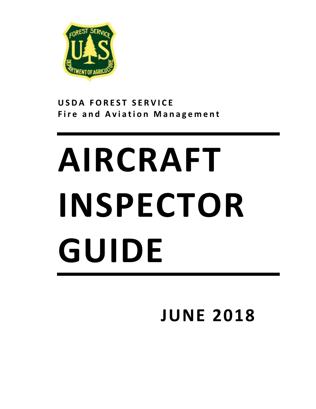 USDA Forest Service Aircraft Inspector Guide