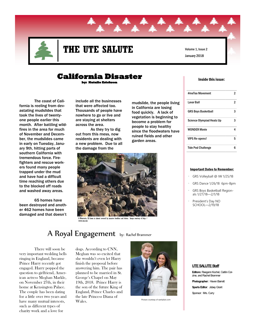 THE UTE SALUTE Volume 1, Issue 2 January 2018