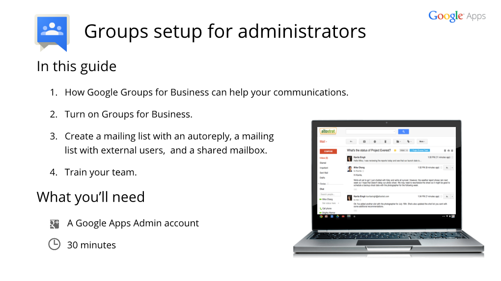 Groups Setup for Administrators