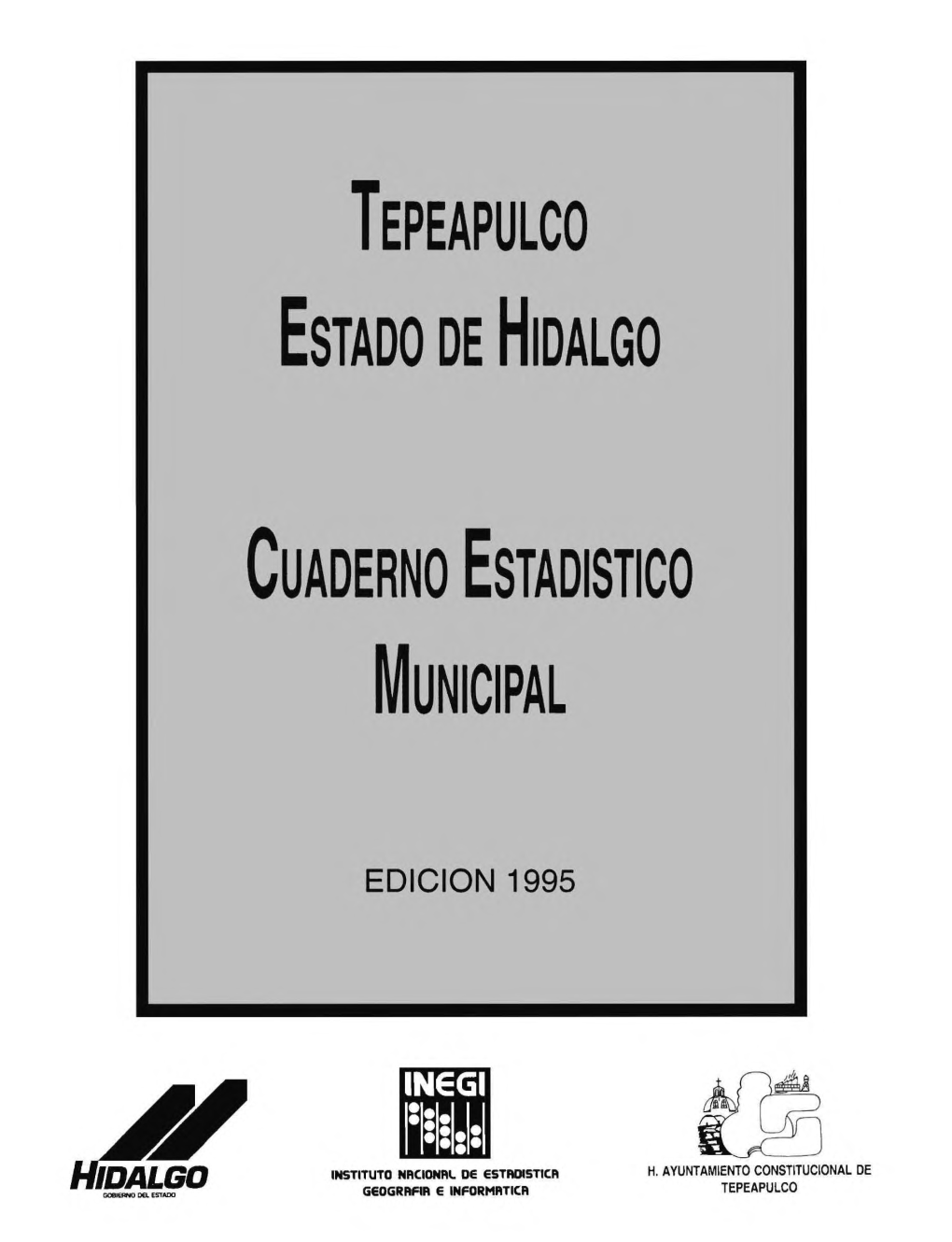 Tepeapulco Estado De Hidalgo : Cuaderno Estadístico Municipal 1995