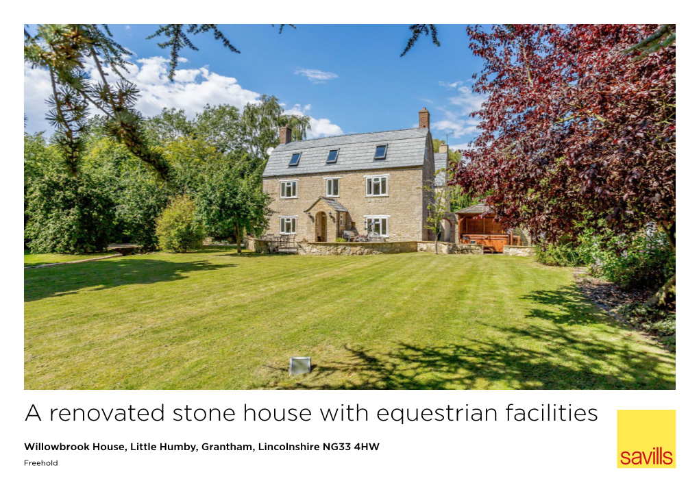 A Renovated Stone House with Equestrian Facilities