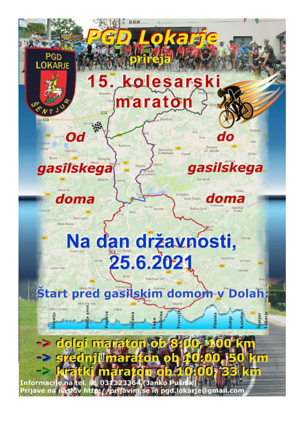 LOKARJE 3230 ŠENTJUR Tel.: 03/746 40 10  121 Let  E-Mail: Pgd.Lokarje@Siol.Net Spletna Stran