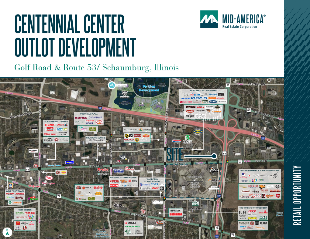 CENTENNIAL CENTER OUTLOT DEVELOPMENT WOODFIELD MALL 5 GOLF RD & Meachamgolf RD Road - SCHAUMBURG, & Ilroute 53/ Schaumburg, Illinois