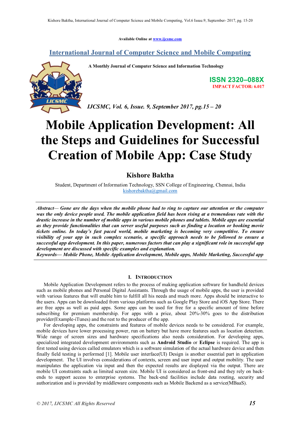 All the Steps and Guidelines for Successful Creation of Mobile App: Case Study