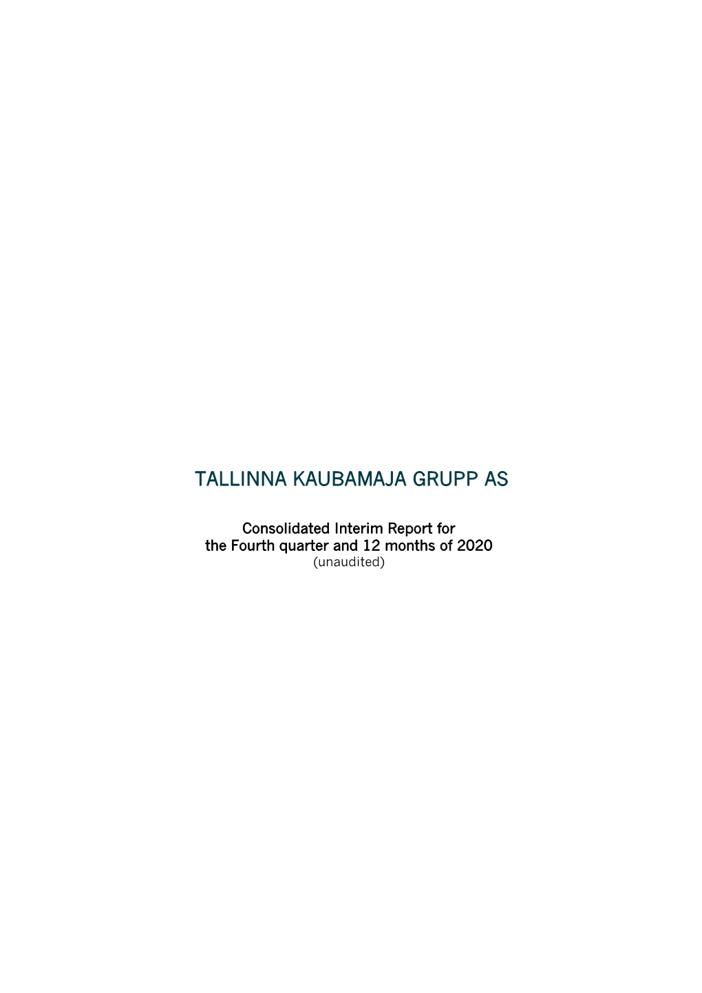 Tallinna Kaubamaja Grupp As