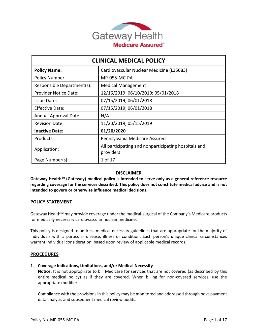 CV Nuclear Medicine