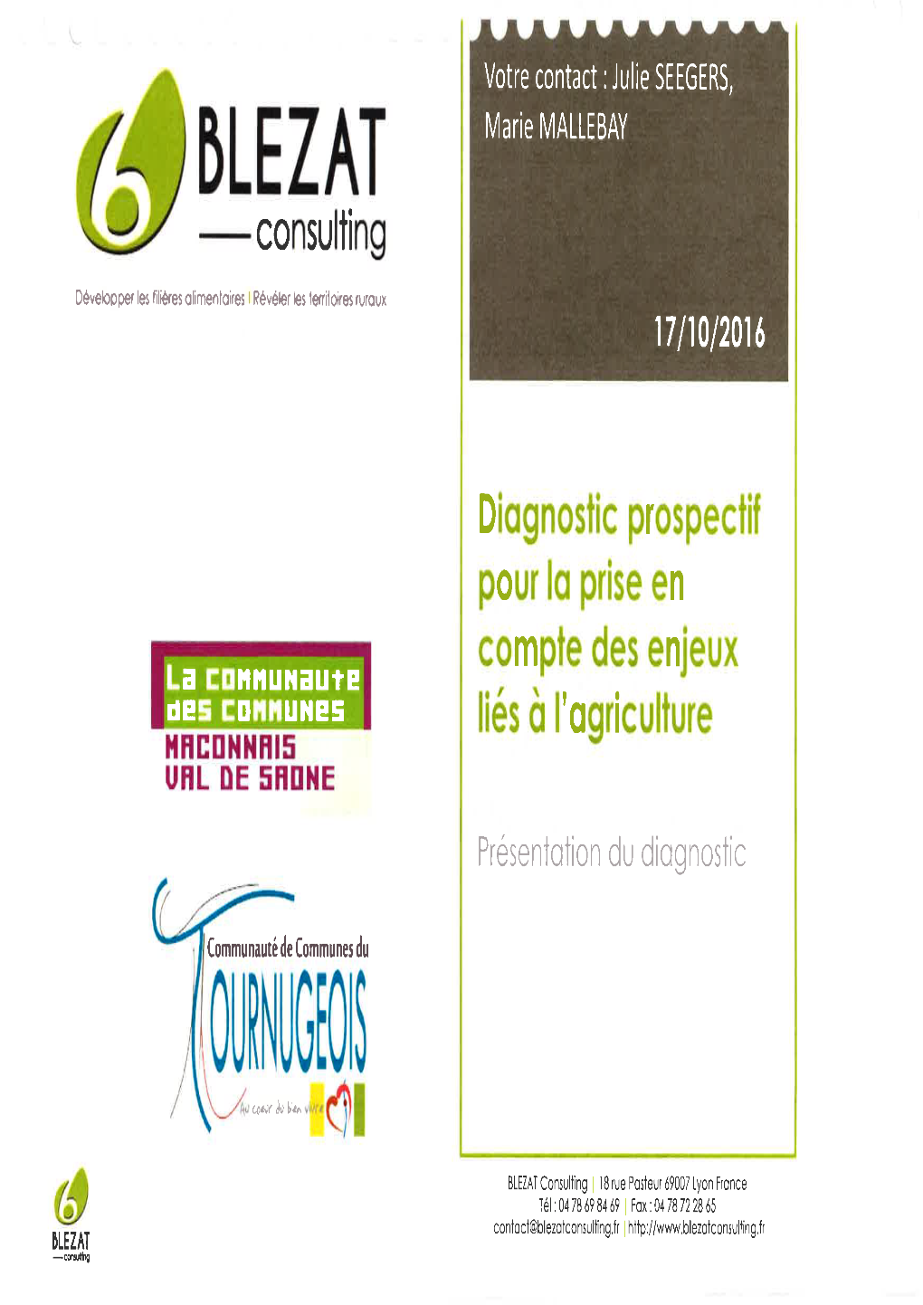 Diagnostic Des Enjeux Agricoles