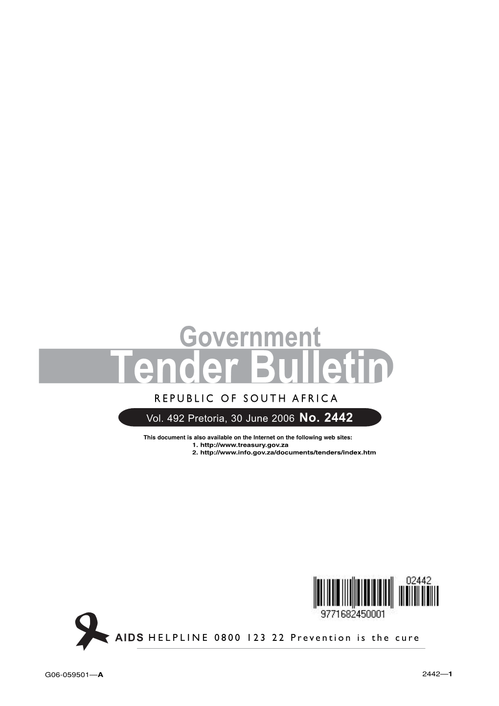 Tender Bulletin 2440