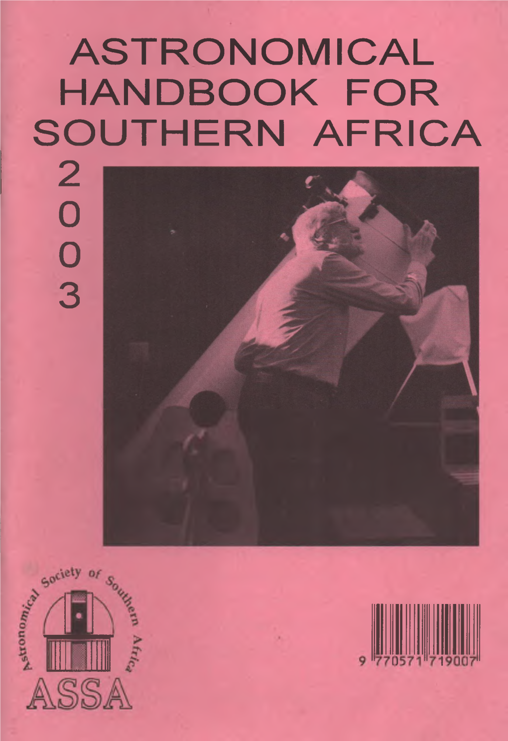 Astronomical Handbook for Southern Africa 2003
