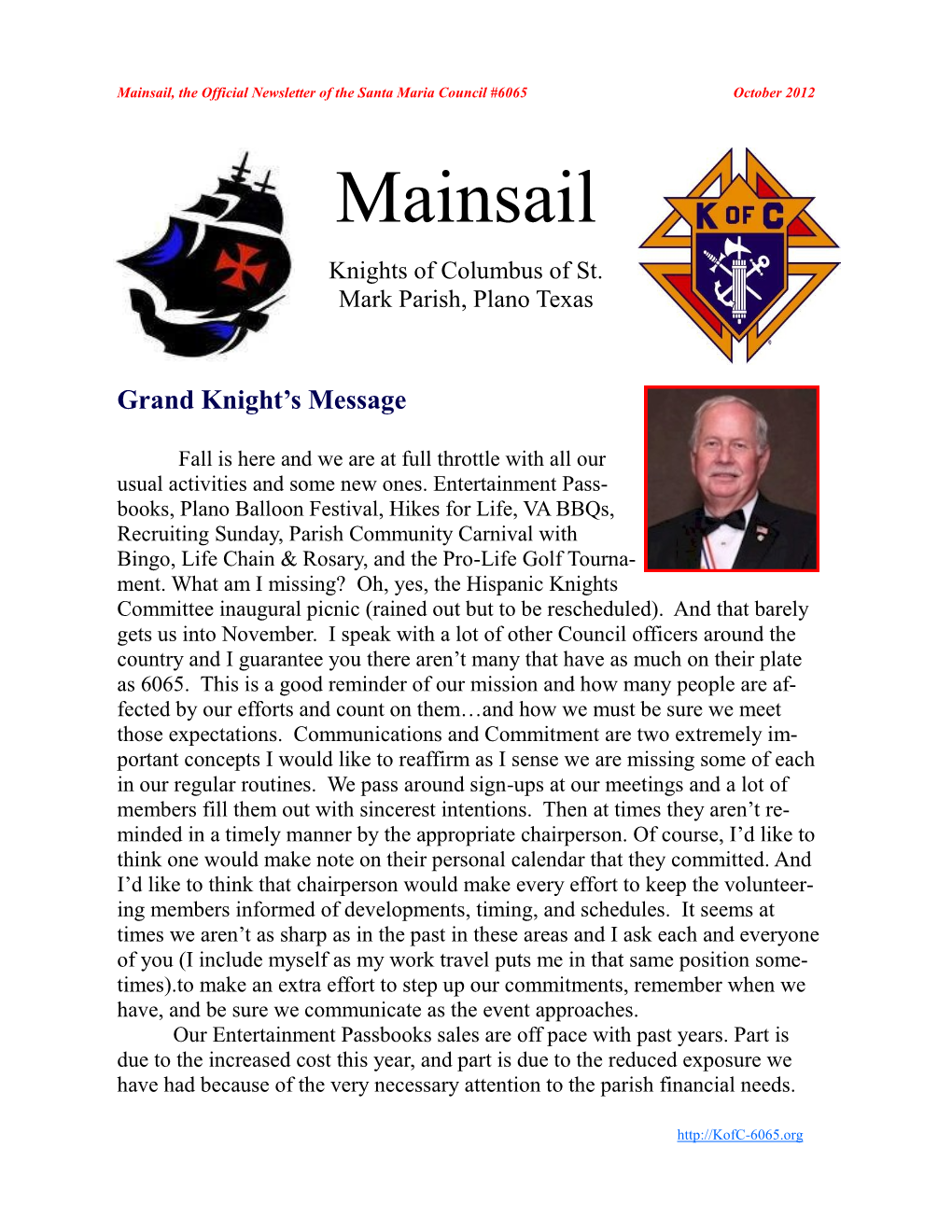 October Mainsail