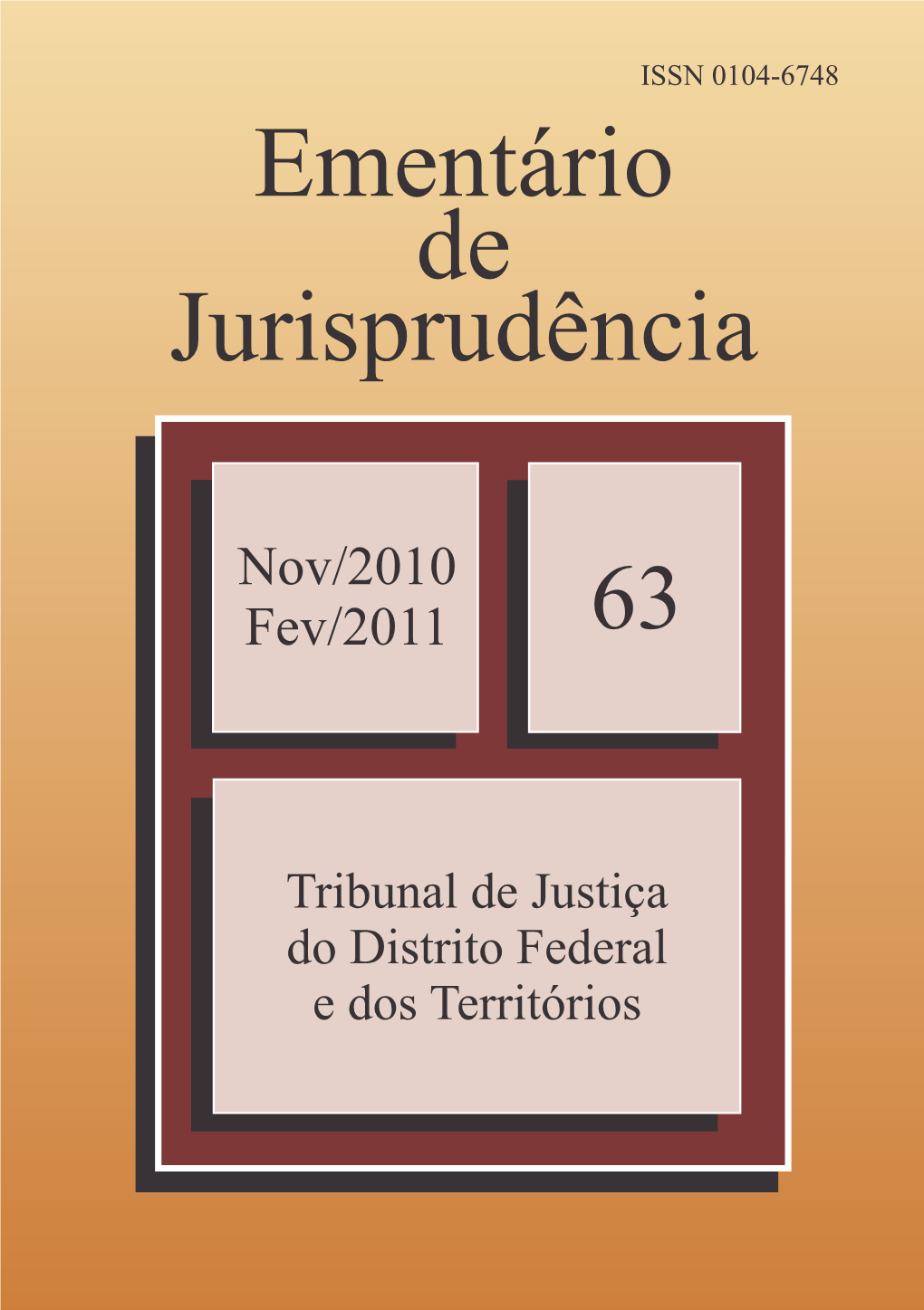 Ementário De Jurisprudência Nº 63