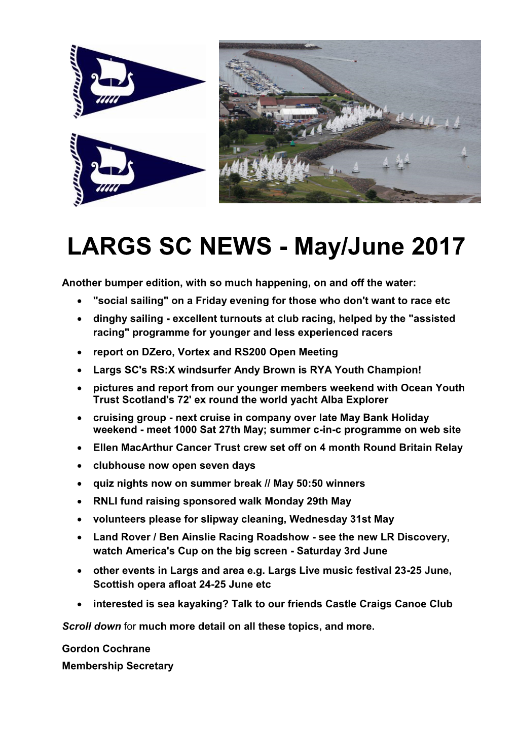 LARGS SC NEWS - May/June 2017