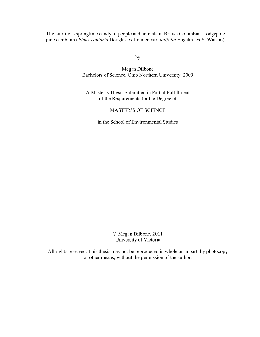 Uvic Thesis Template