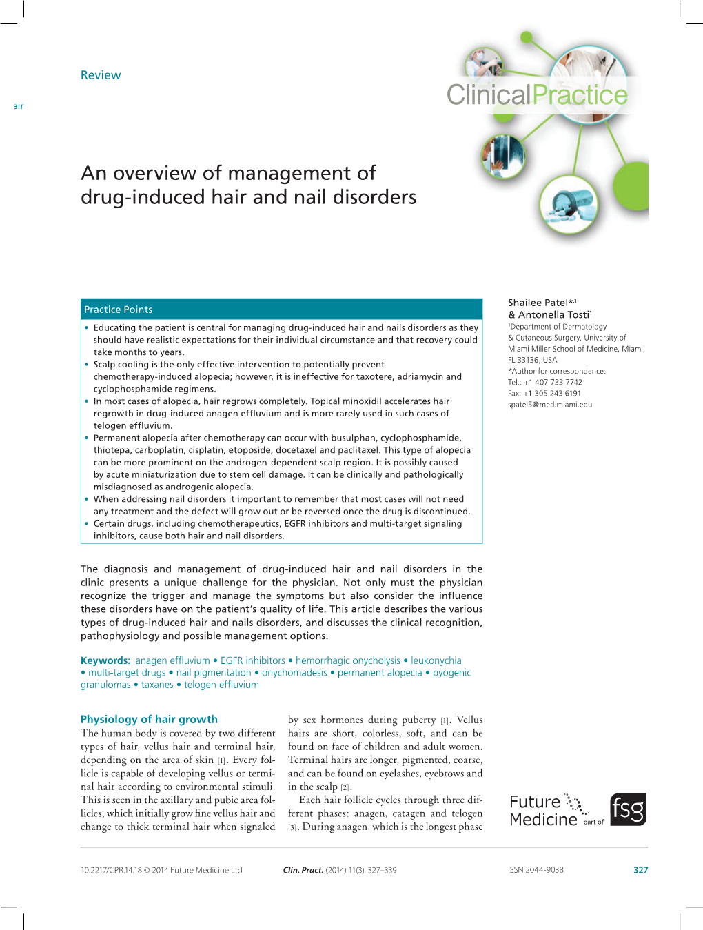 An Overview of Management of Drug-Induced Hair and Nail Disorders