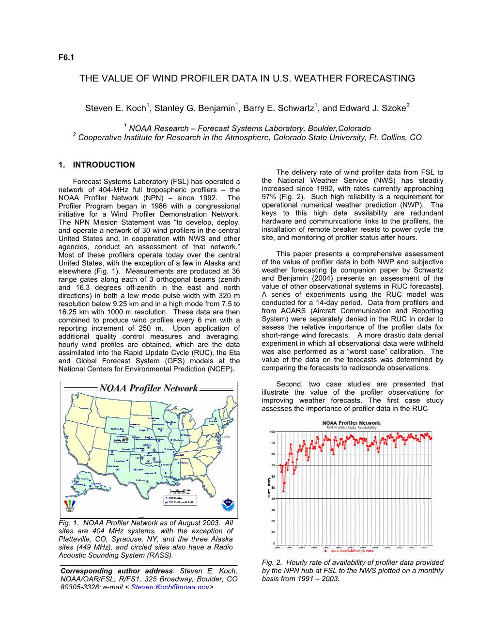 The Value of Wind Profiler Data in U.S. Weather Forecasting