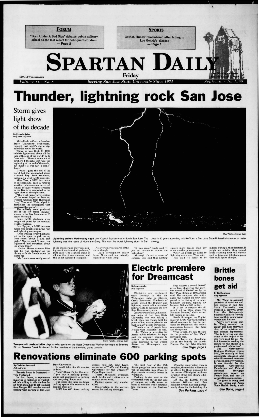 Thunder, Lightning Rock San Jose Storm Gives Light Show of the Decade