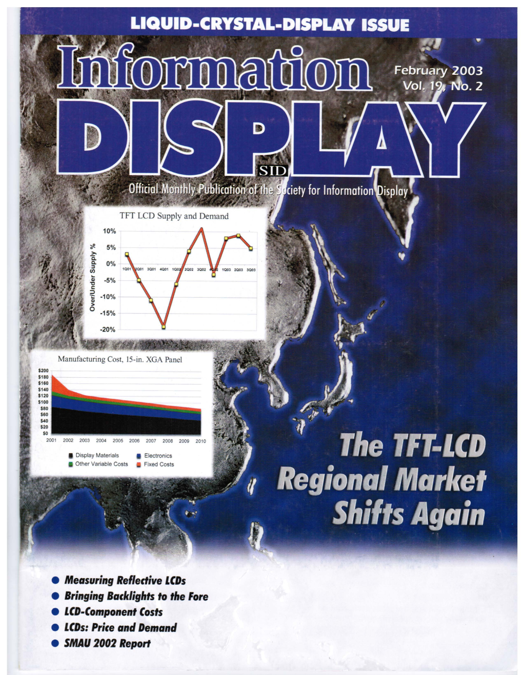 Measuring Reflective Lcds • Bringing Backlights to the Fore • LCD-Component Costs • Lcds: Price and Demand E SMAU 2002 Report FEBRUARY 2003 Information VOL