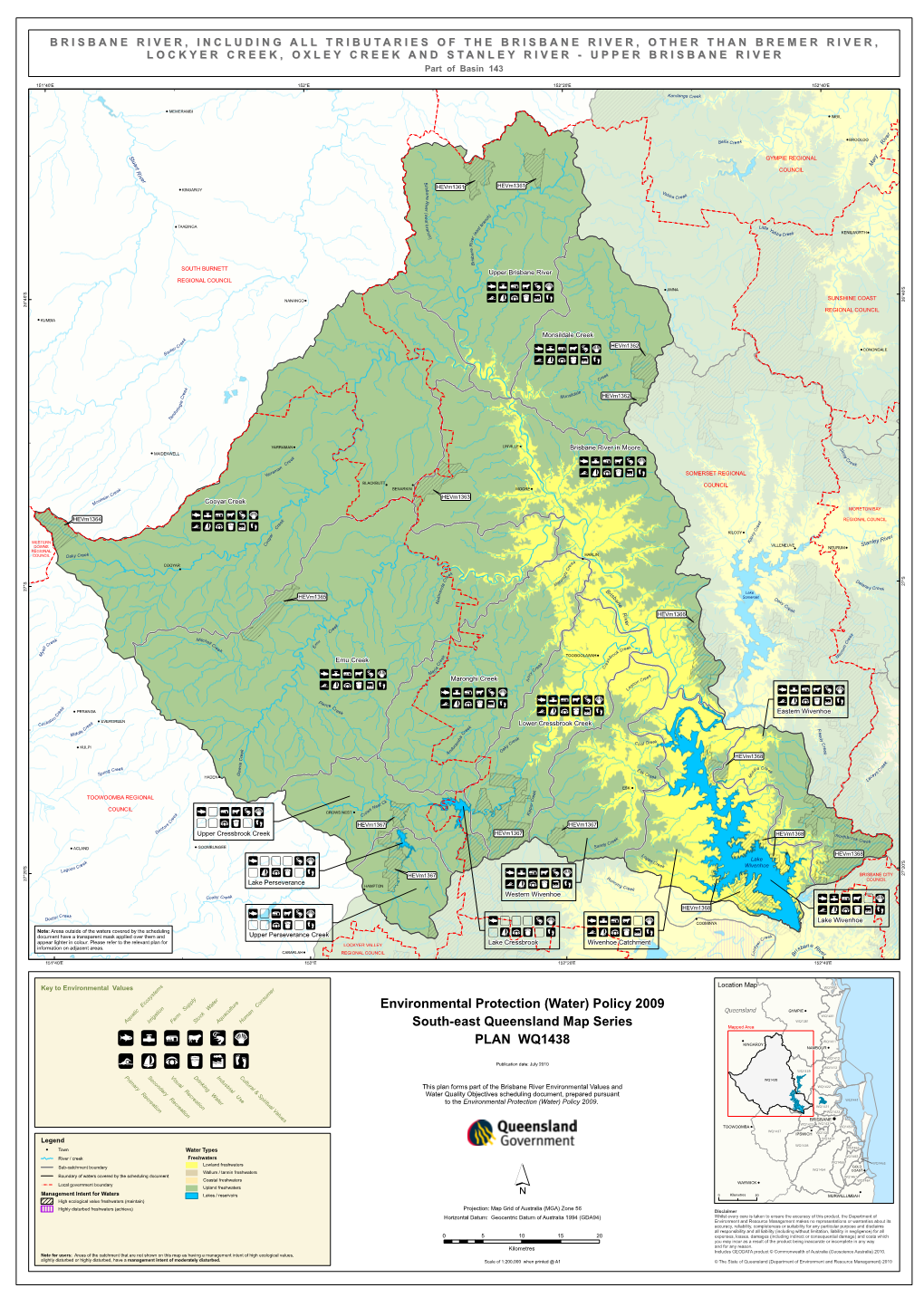 Upper Brisbane River Environmental Values and Water Quality Objectives (Plan)