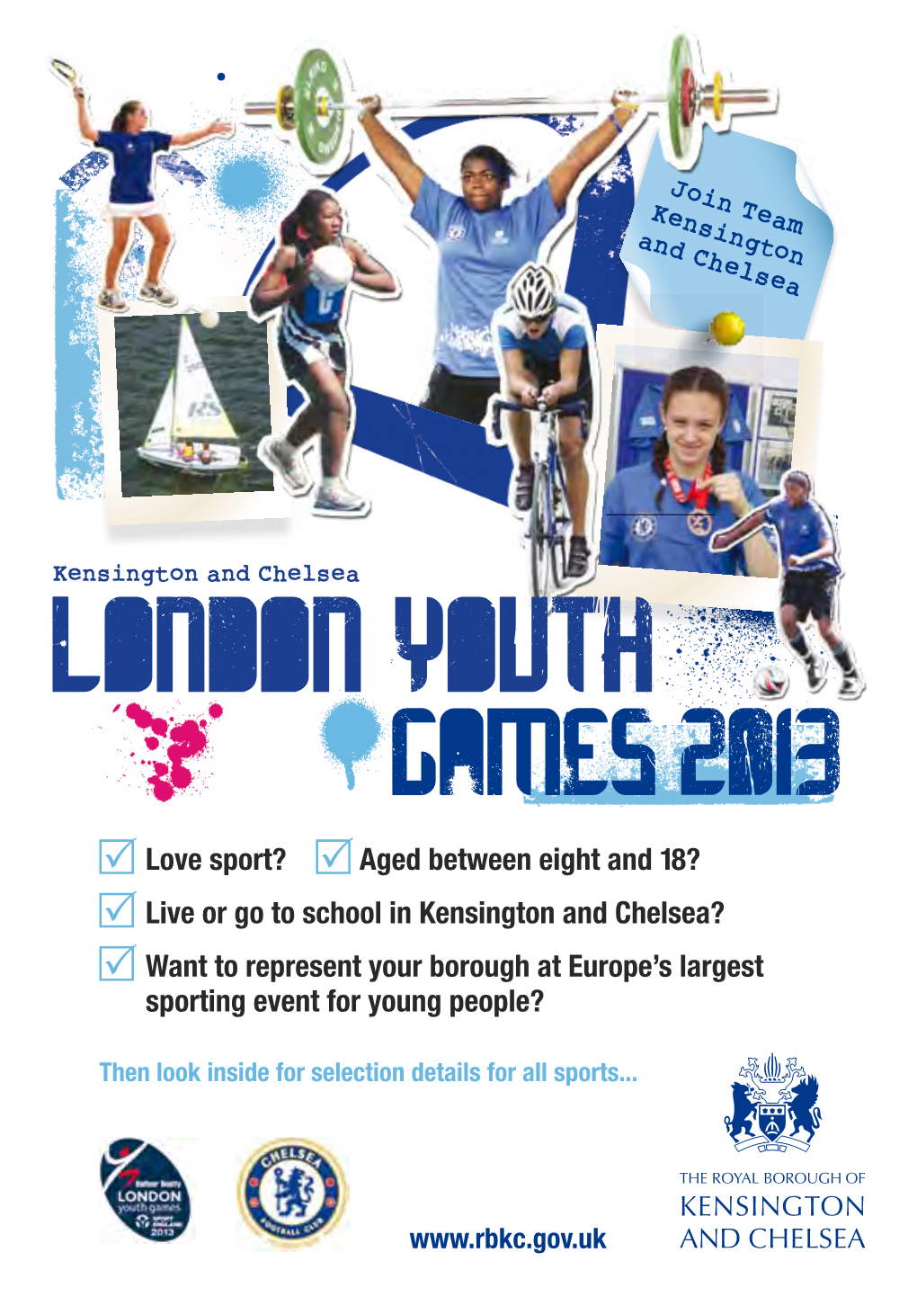 London Youth Games 2013 Flyer
