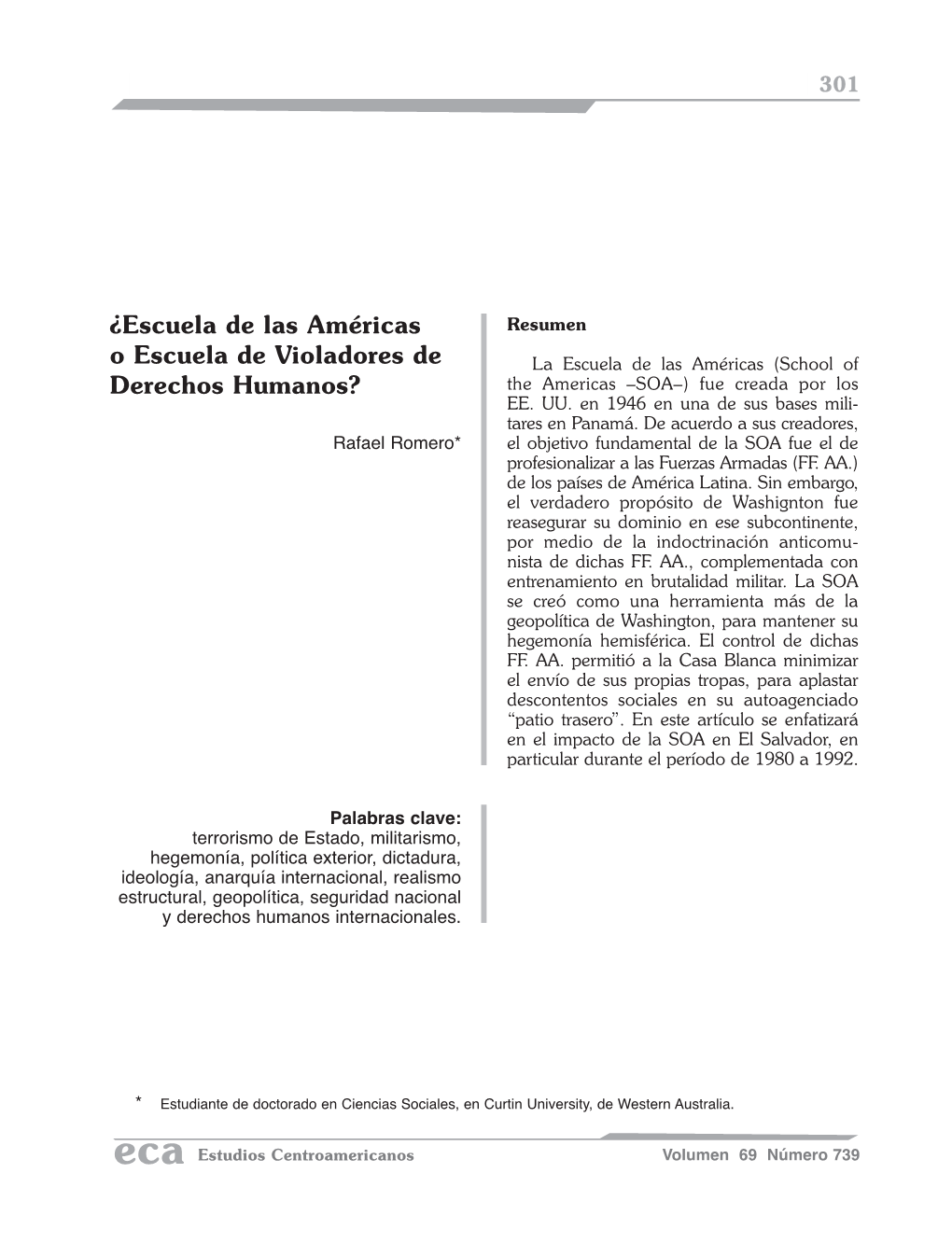 ¿Escuela De Las Américas O Escuela De Violadores De Derechos Humanos? 301