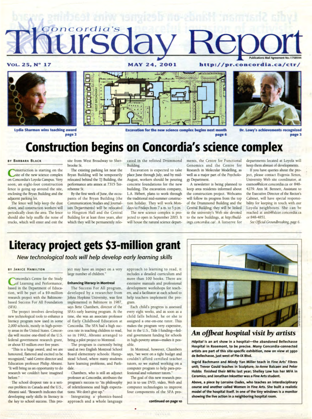 MAY 24, 2001 Http:/ /Pr.Concordia.Ca/Ctr