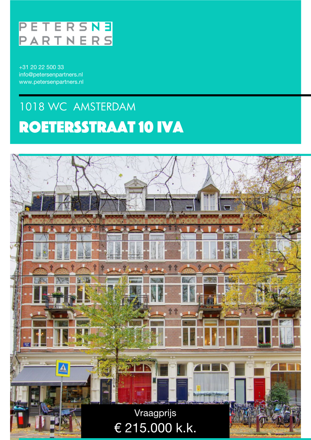 Te Koop: Roetersstraat 10 Iva in Amsterdam