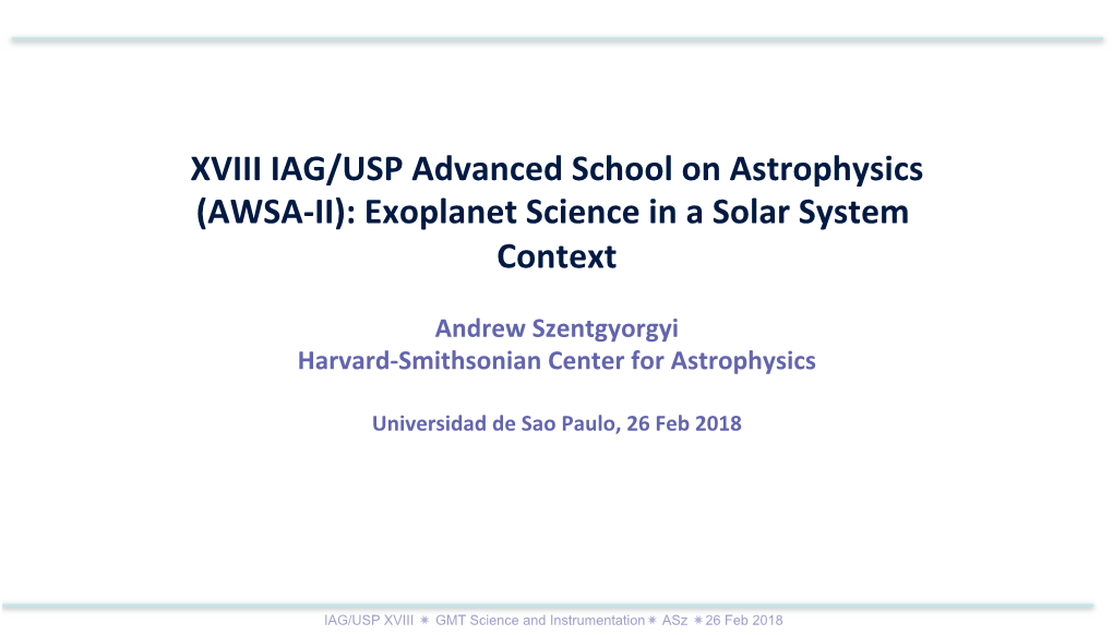 Exoplanet Science in a Solar System Context