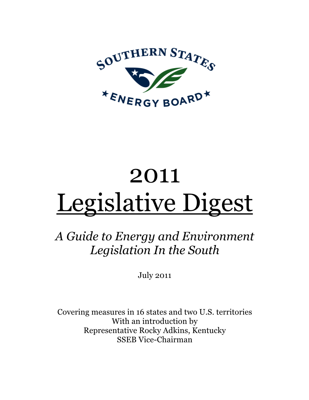 2011 Legislative Digest