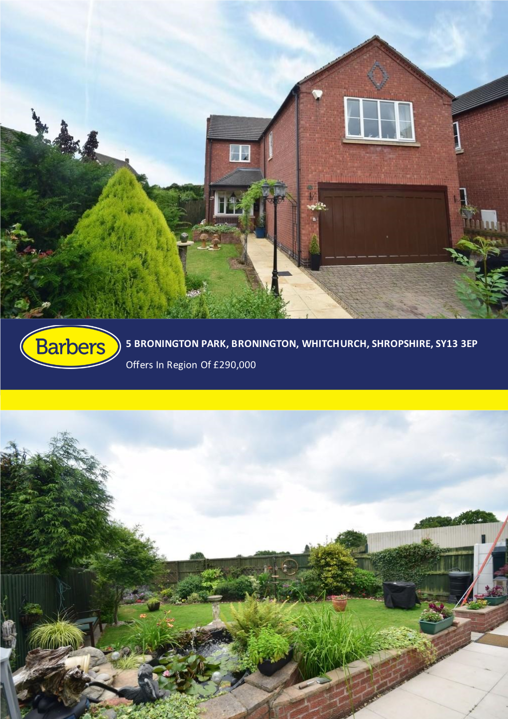 5 Bronington Park, Bronington, Whitchurch, Shropshire, Sy13 3Ep