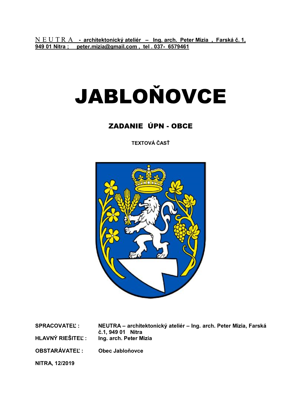 Zadanie Jabloňovce