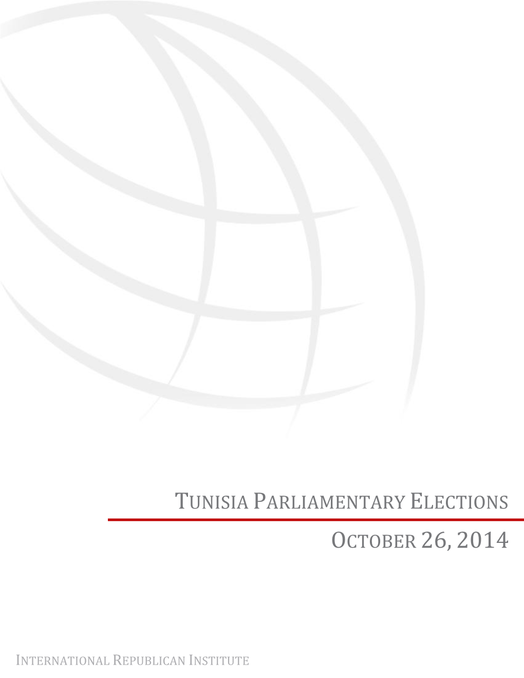 Tunisia Parliamentary Elections October 26,2014