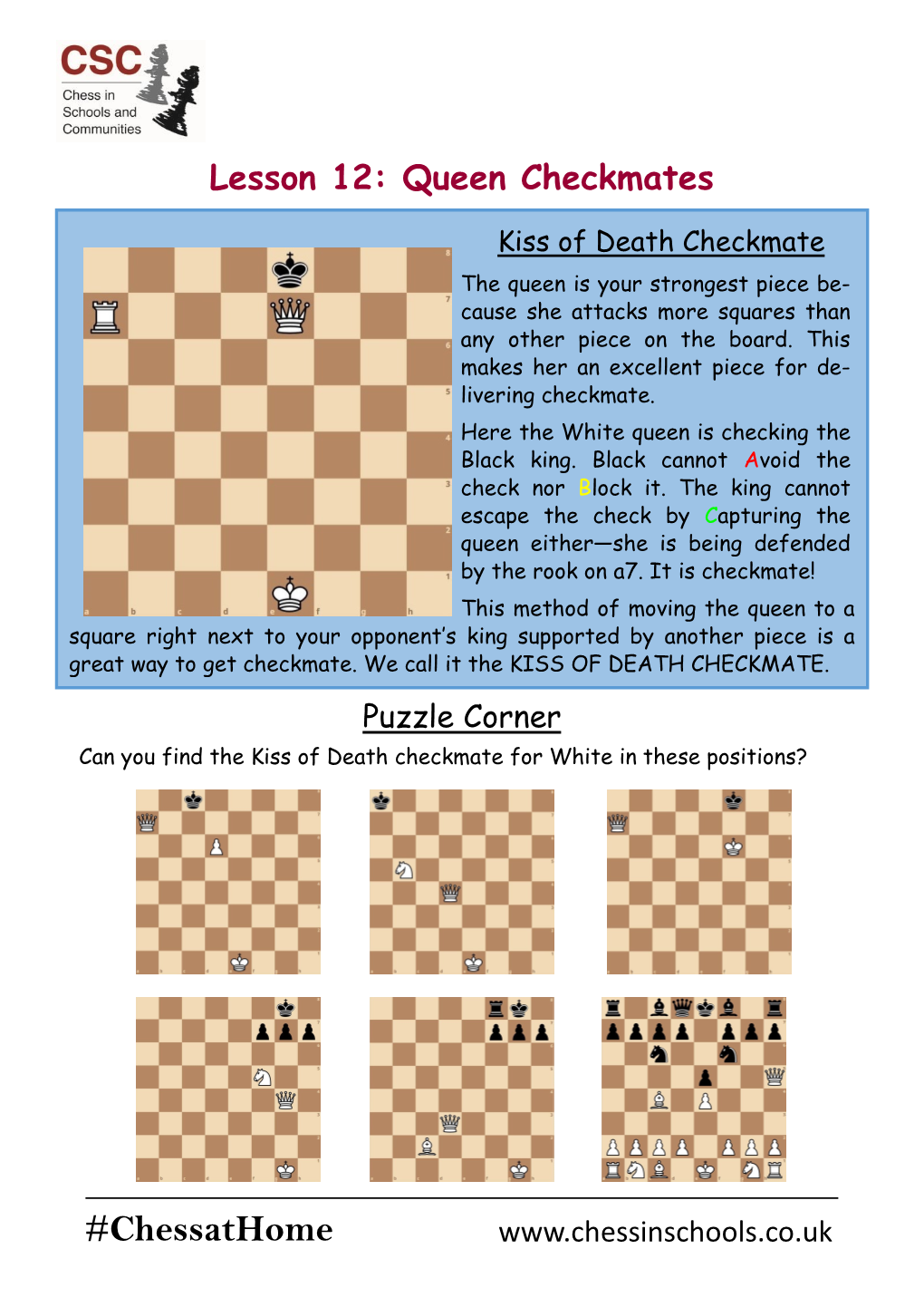 Queen Checkmates