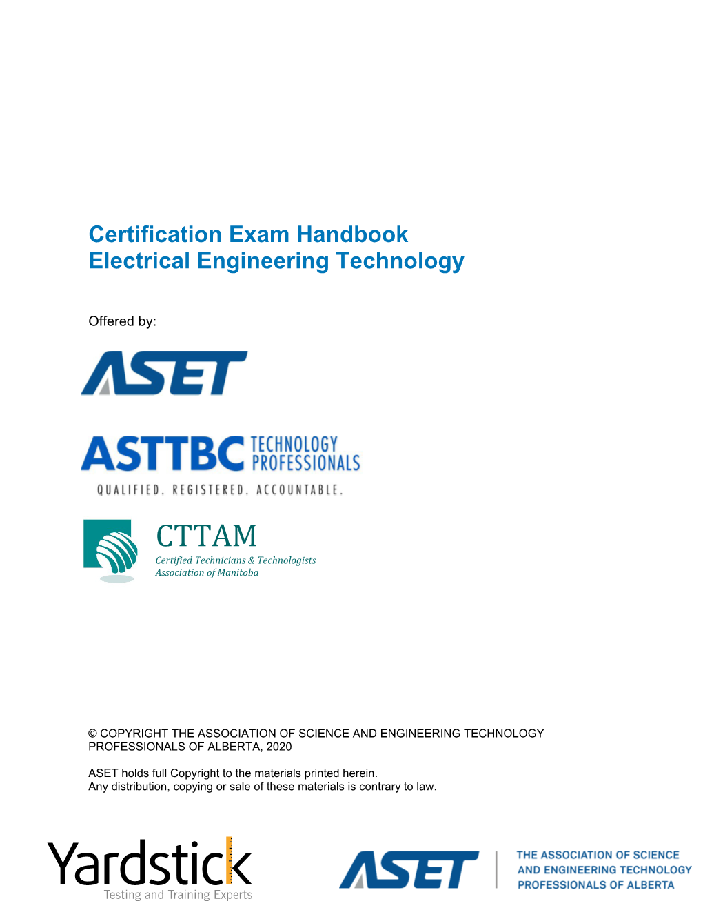 Certification Exam Handbook Electrical Engineering Technology