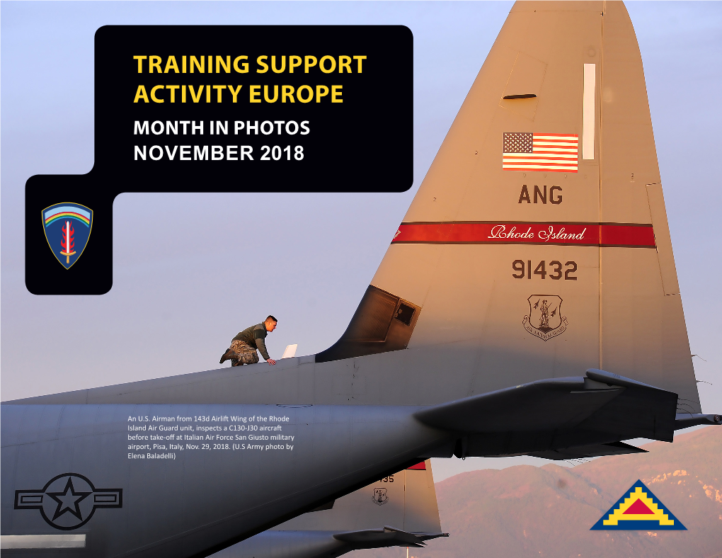 Training Support Activity Europe Month in Photos November 2018