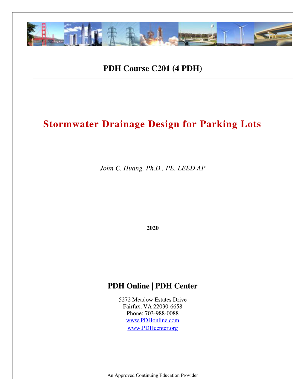 Stormwater Drainage Design for Parking Lots