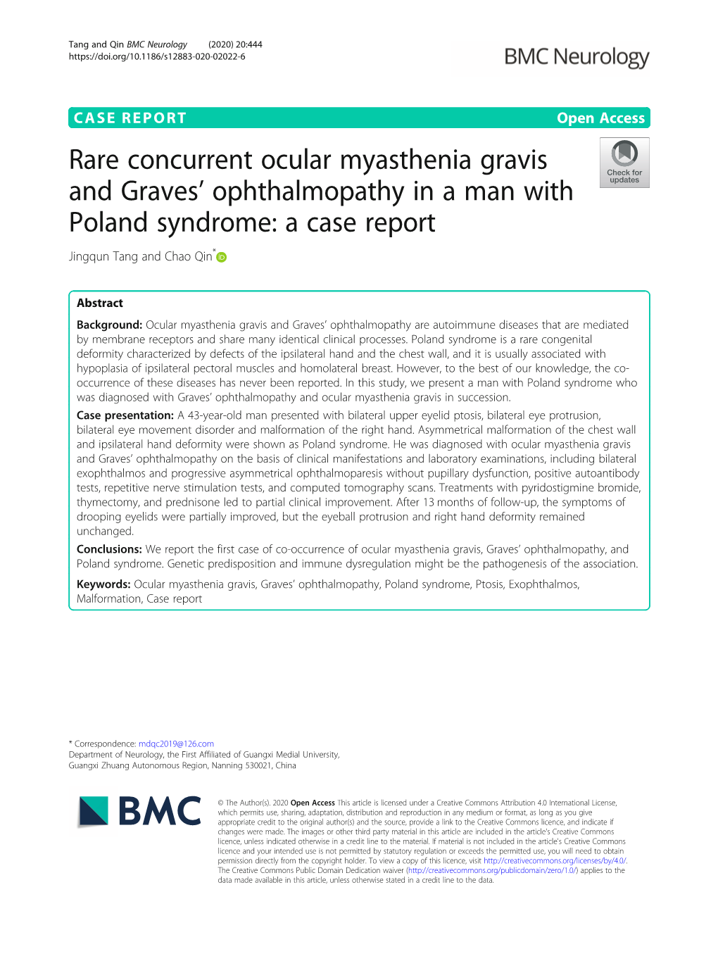 Rare Concurrent Ocular Myasthenia Gravis and Graves' Ophthalmopathy
