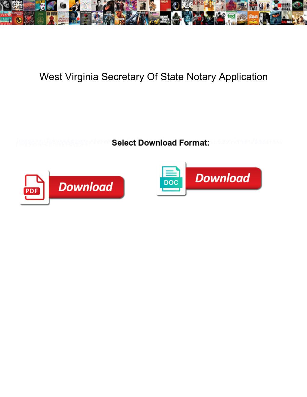 West Virginia Secretary of State Notary Application