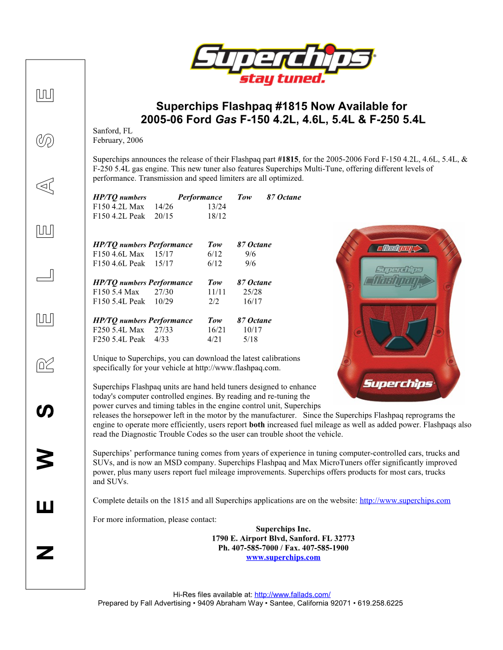 Superchips Flashpaq #1815 Now Available For