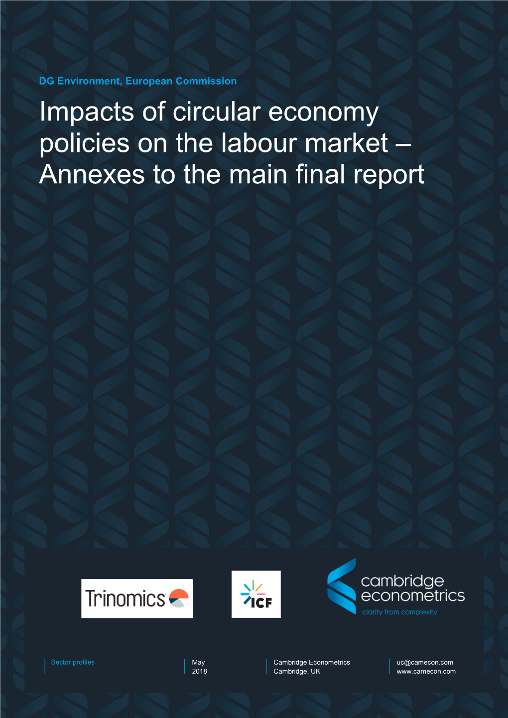 Impacts of Circular Economy Policies on the Labour Market – Annexes to the Main Final Report
