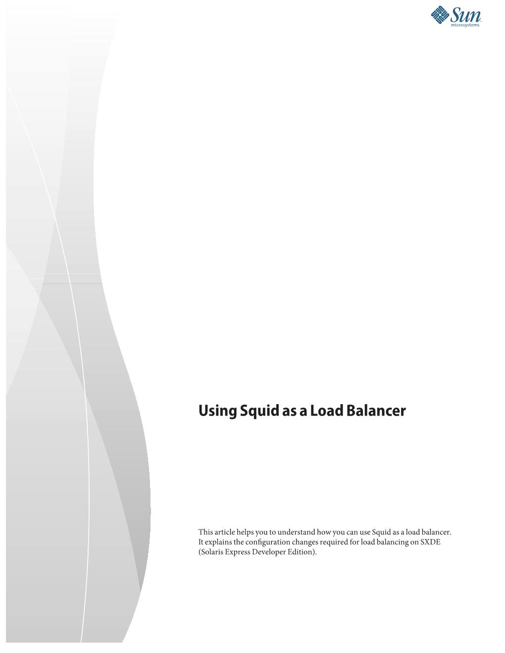Using Squid As a Load Balancer