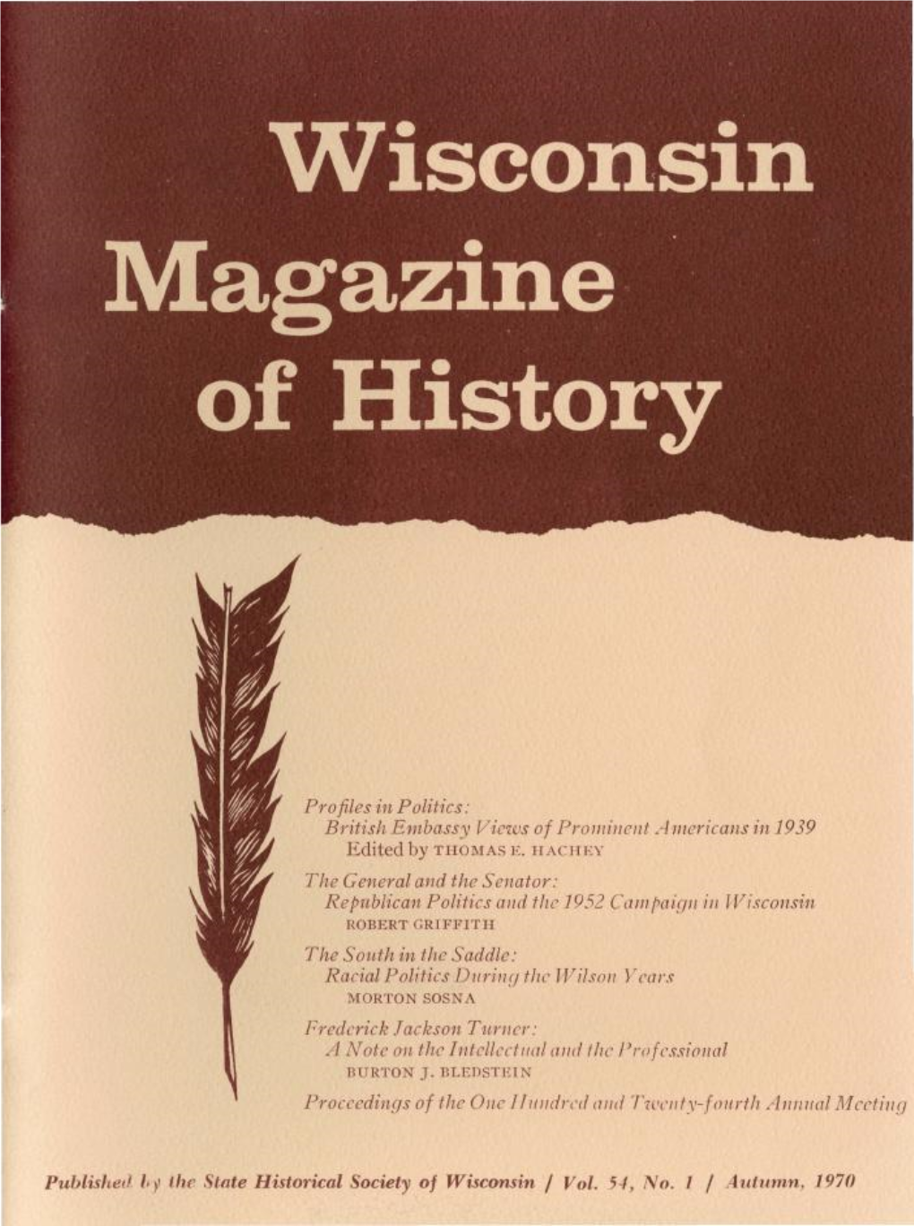 Wisconsin Magazine of History