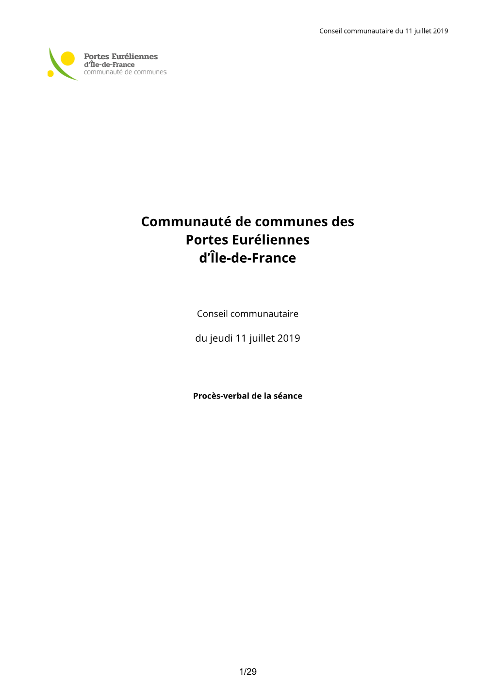Communauté De Communes Des Portes Euréliennes D'île-De-France