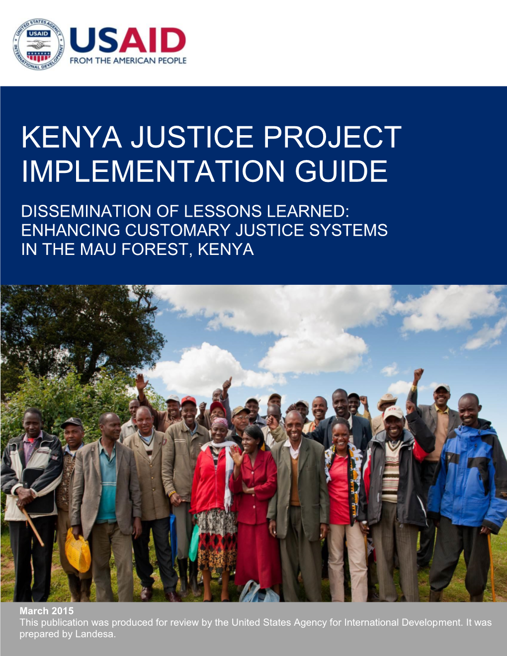 Kenya Justice Project Implementation Guide