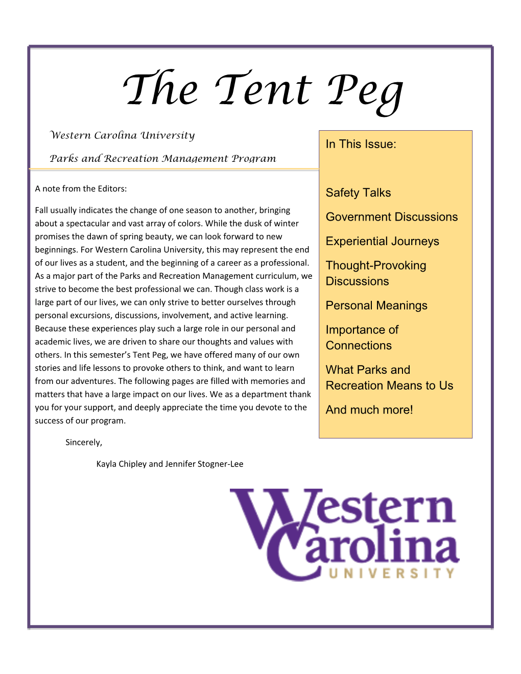 The Tent Peg