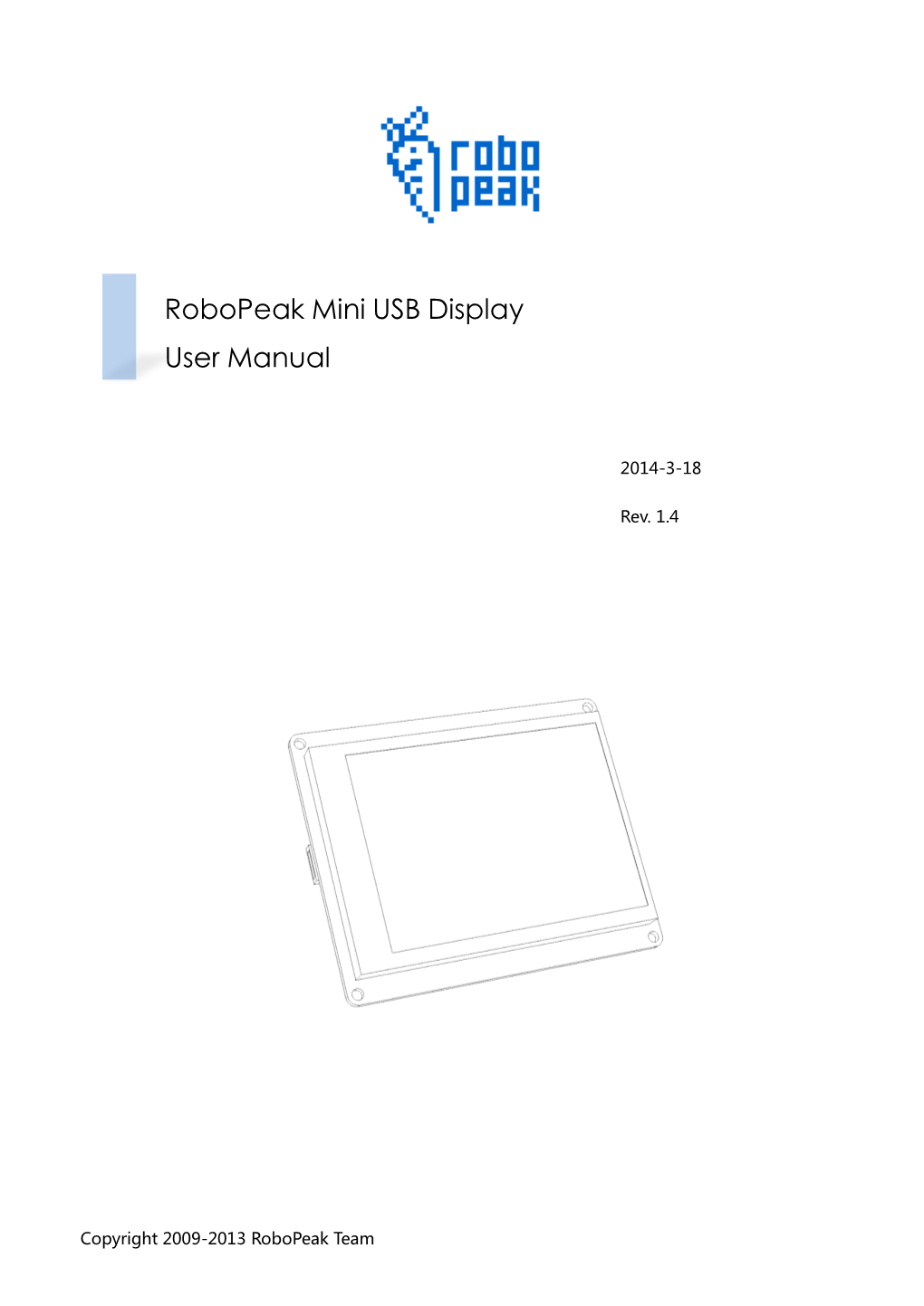 Robopeak Mini USB Display User Manual