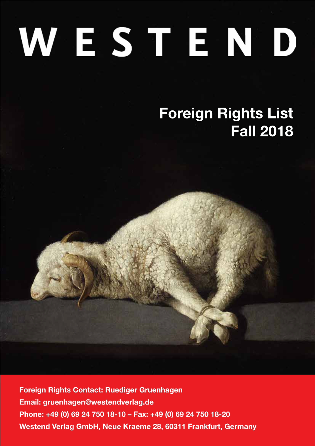 Foreign Rights List Fall 2018