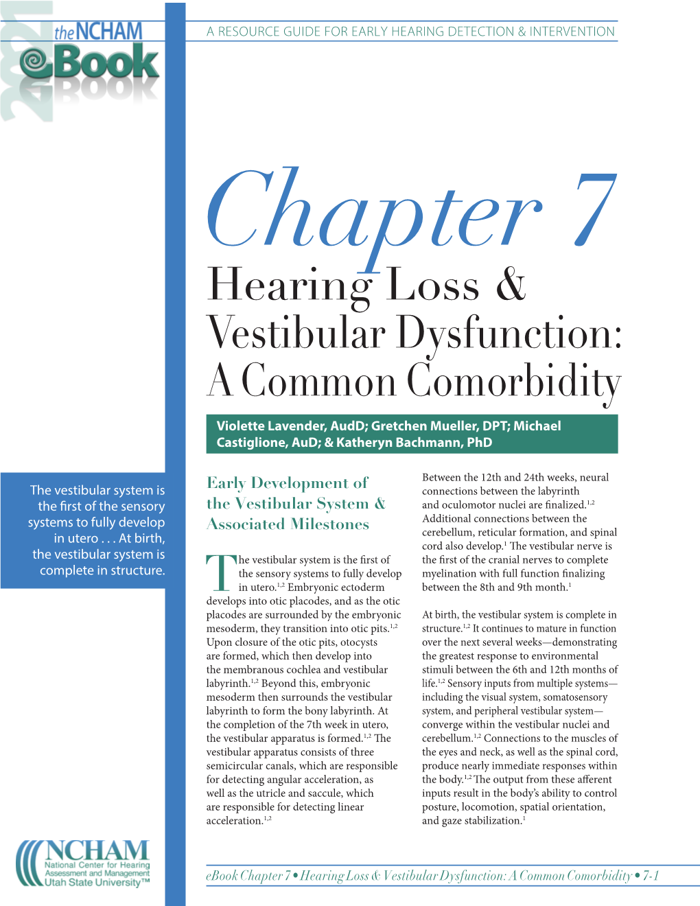 Hearing Loss & Vestibular Dysfunction
