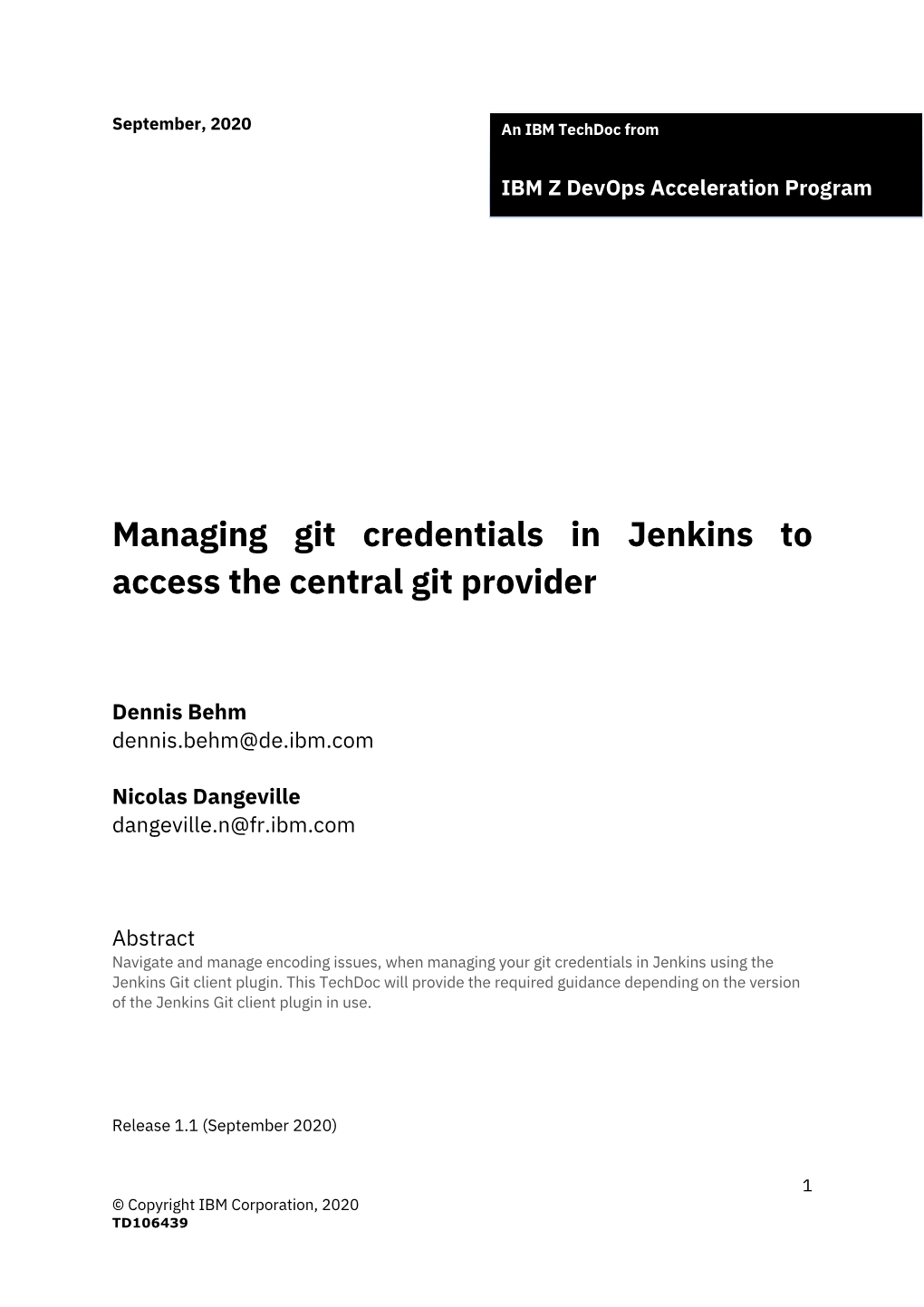Managing Git Credentials in Jenkins to Access the Central Git Provider